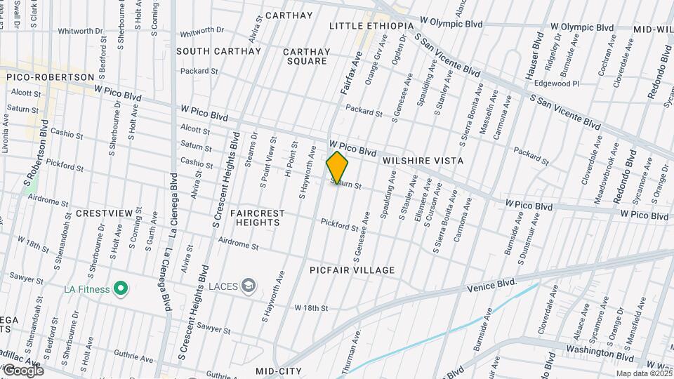 1517 S Orange Grove Ave Mapa y Detalles de la Ubicación