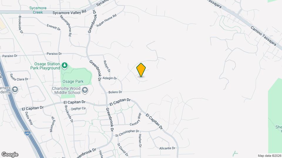 1262 Vailwood Dr Map and Location Details