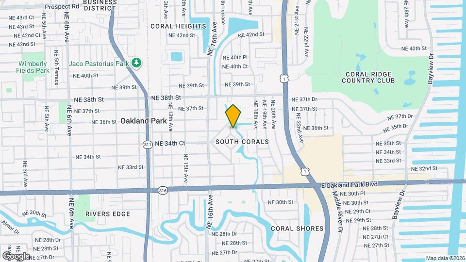 3510 NE 17th Ave Map and Location Details