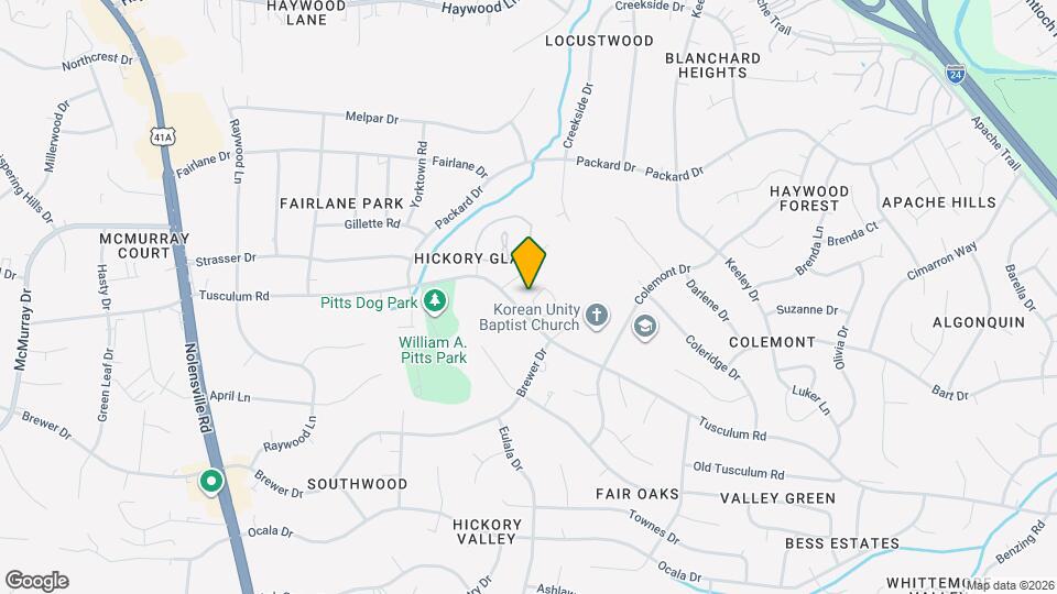 445 Claircrest Dr Mapa y Detalles de la Ubicación