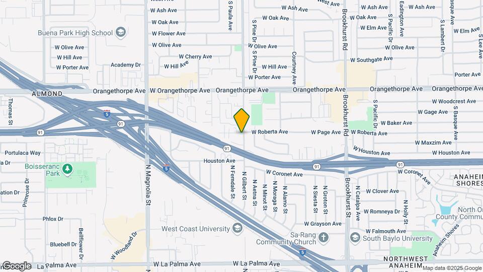 1501 S Gilbert St Map and Location Details