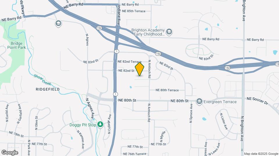 3612 NE 81st Terrace Map and Location Details