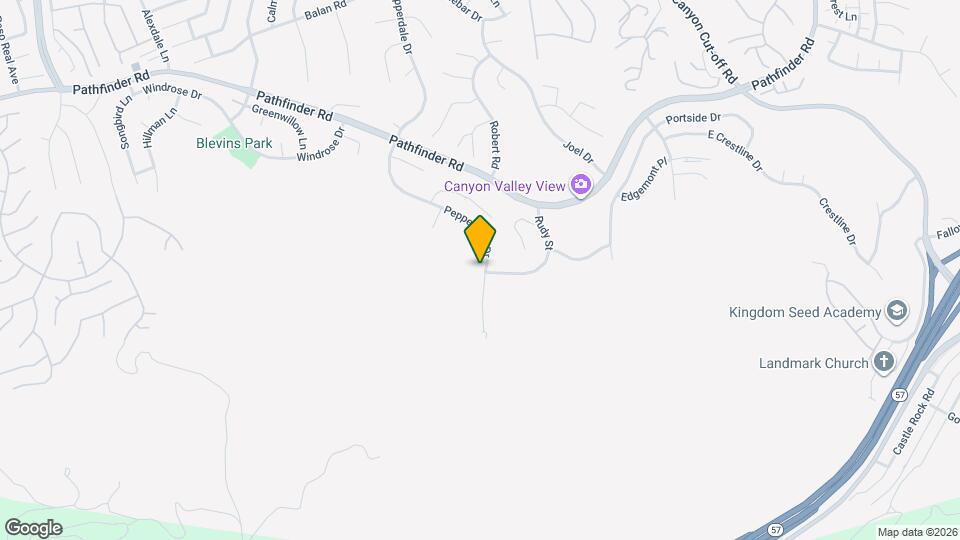 2687 Pepperdale Dr Map and Location Details