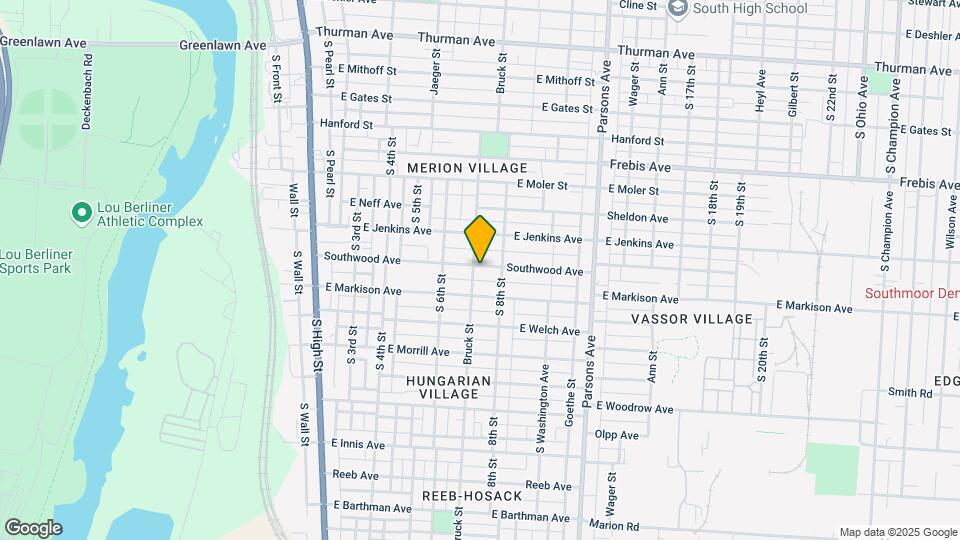 257 Southwood Ave Map and Location Details