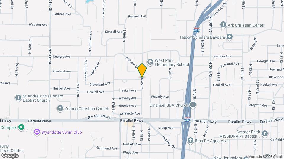 4216 Cleveland Ave Map and Location Details