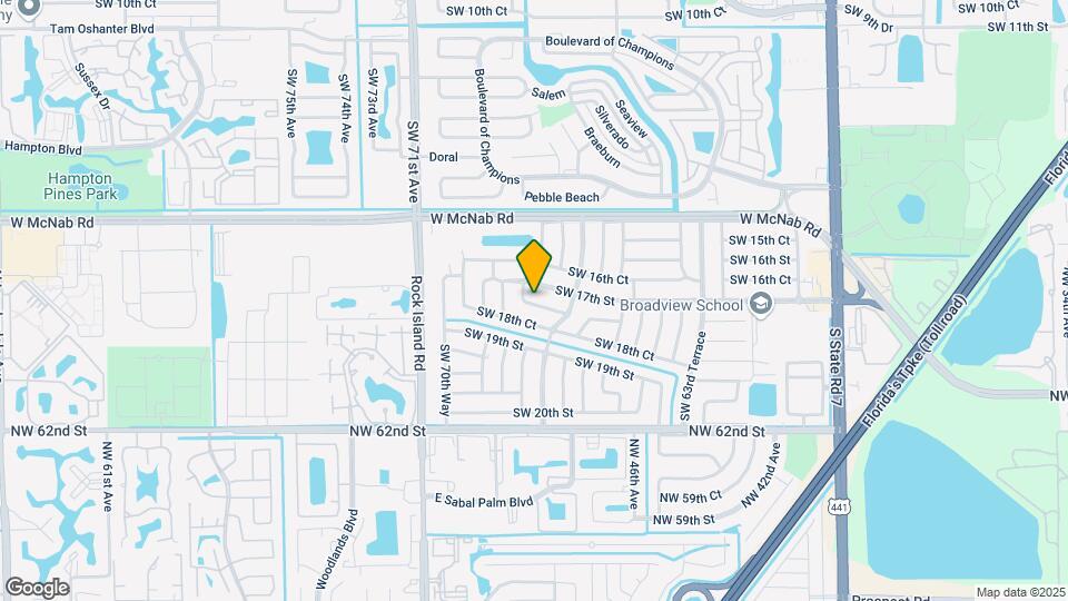 6861 SW 18th St Map and Location Details