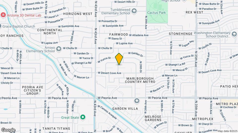 4068 W Mescal St Map and Location Details