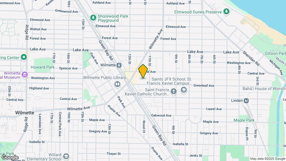 Wilmette Apartments Map and Location Details