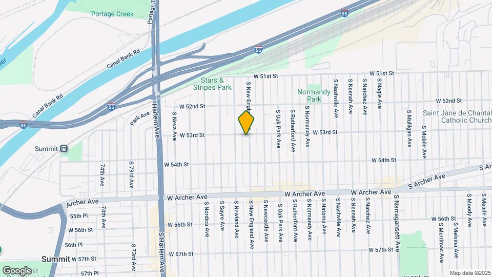 5304 S New England Ave Map and Location Details