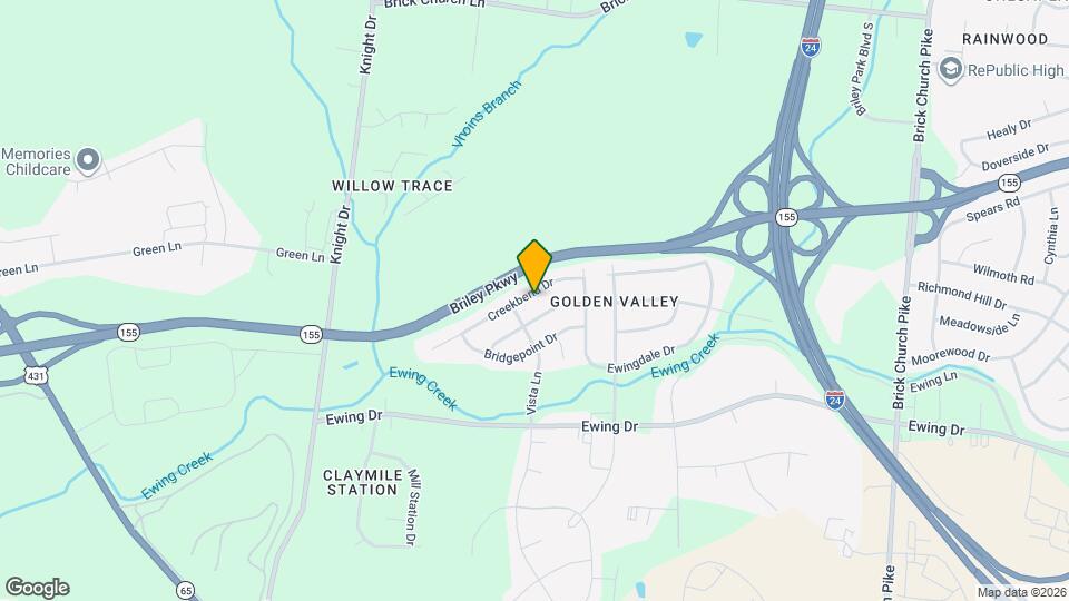 2827 Creekbend Dr Map and Location Details