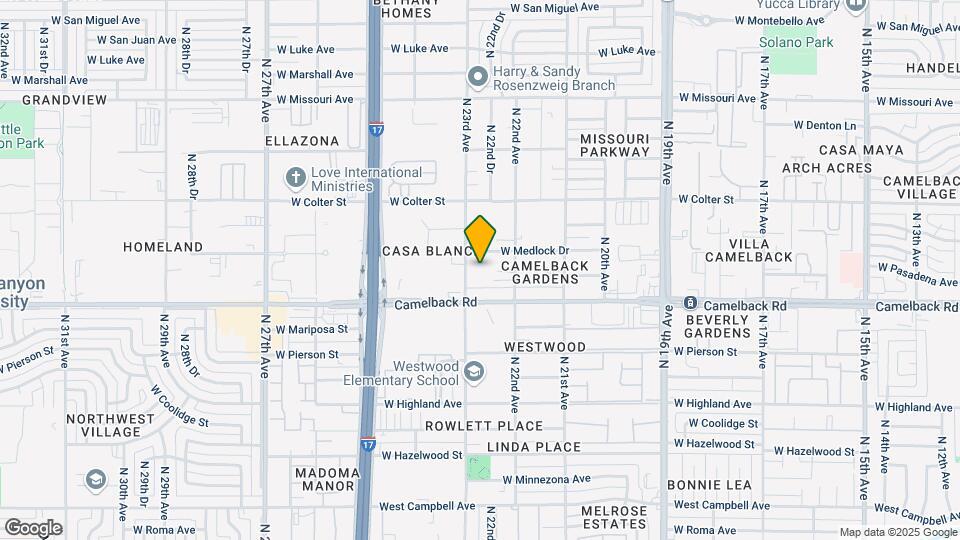 5029 N 23rd Ave Map and Location Details