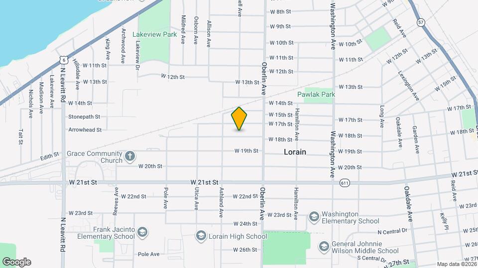 1312 W 18th St Map and Location Details