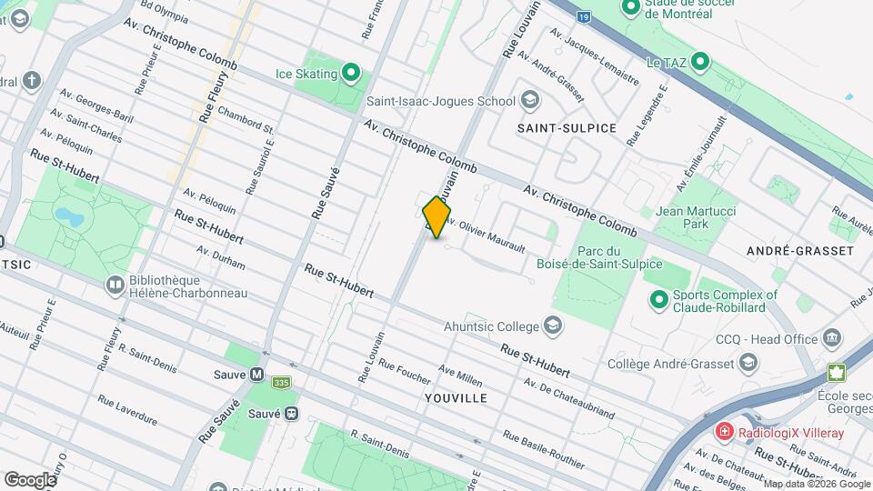 9422-9428 Joseph-Mélançon Av Map and Location Details