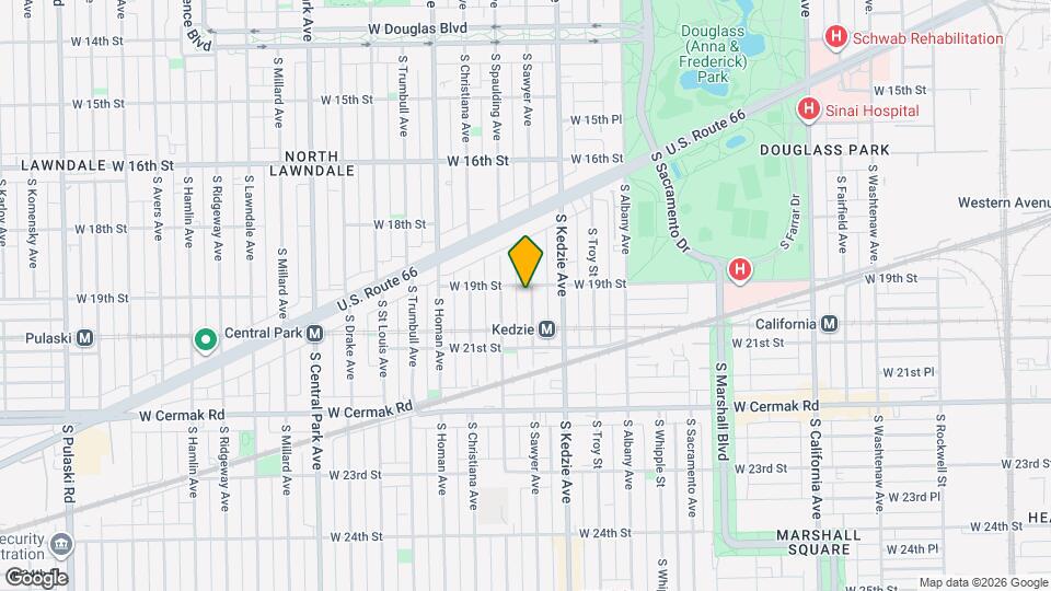 1908 S Sawyer Ave Map and Location Details