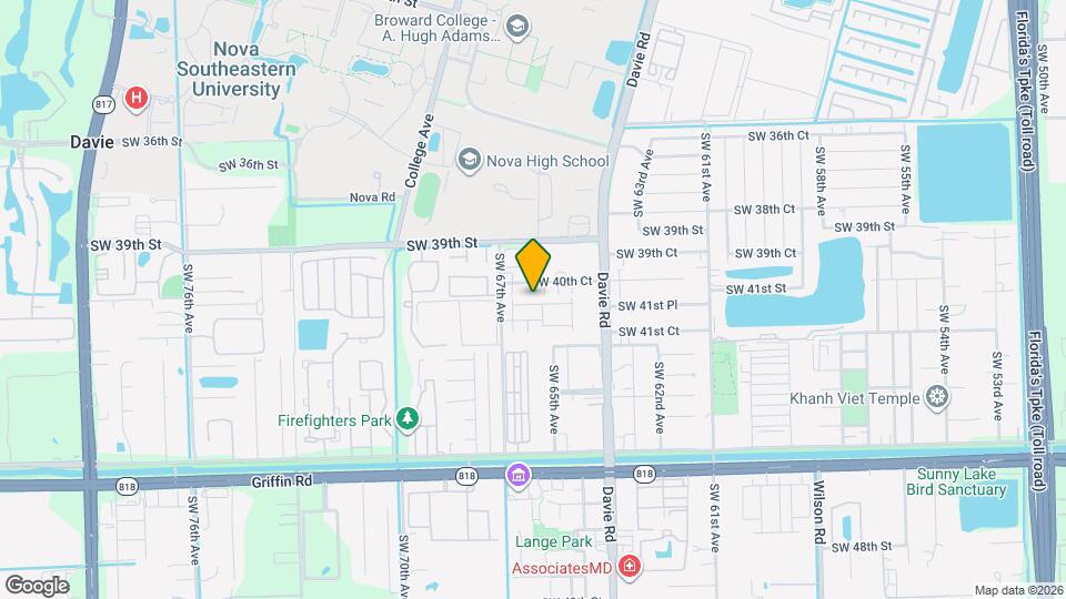6631 SW 41st Pl Map and Location Details