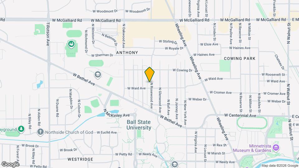 2109 N Rosewood Ave Map and Location Details