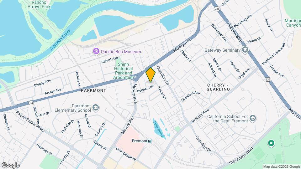 1043 Bonner Ave Map and Location Details