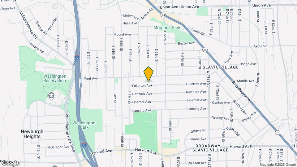 6107 Fullerton Ave Map and Location Details