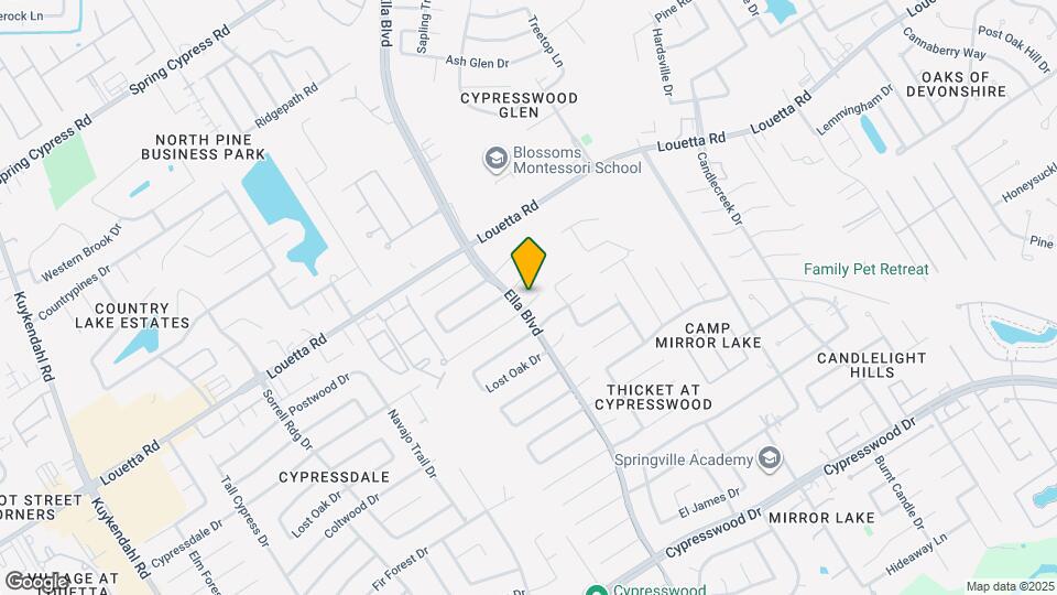 3510 Cypressdale Dr Map and Location Details