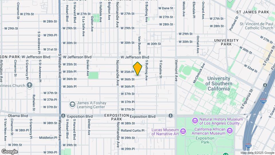 1293 W. 36th St. Map and Location Details