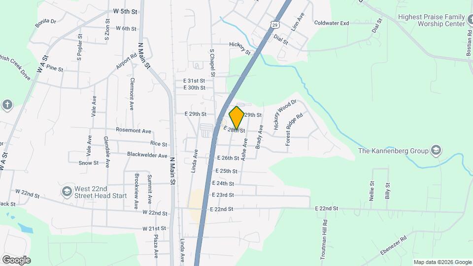 306 E 28th St Mapa y Detalles de la Ubicación