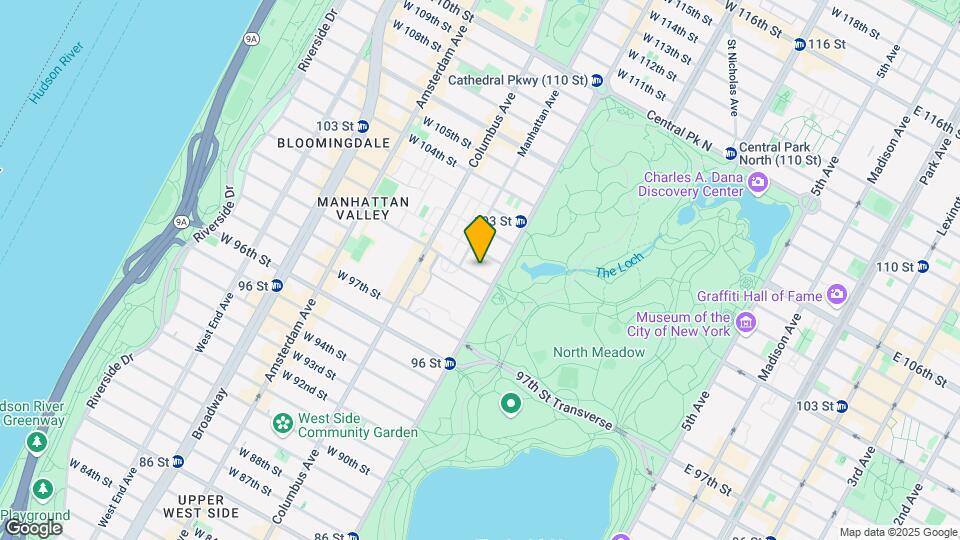 15 W 100th St Map and Location Details