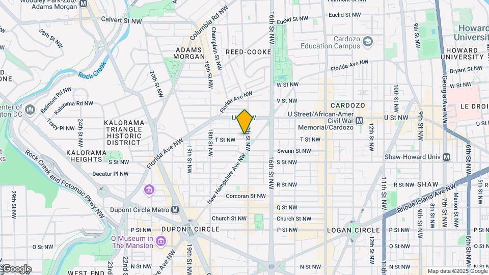 1900 17th St NW Mapa y Detalles de la Ubicación