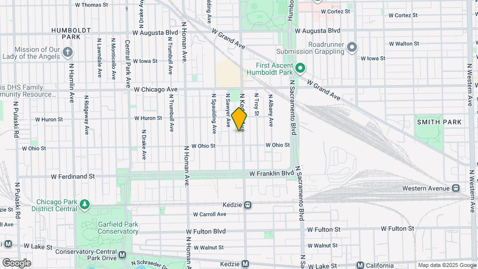 620 N Kedzie Ave Map and Location Details