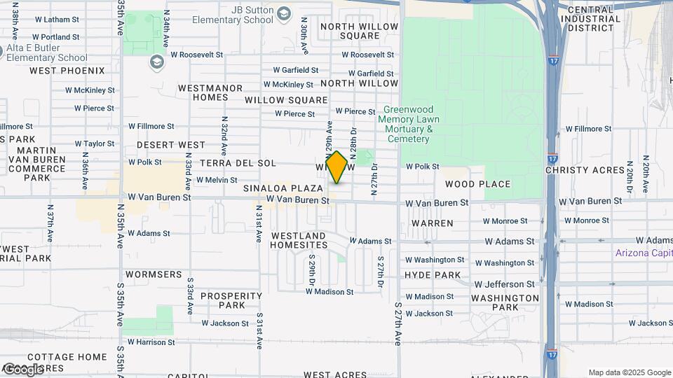 2837-2841 W Melvin St Map and Location Details