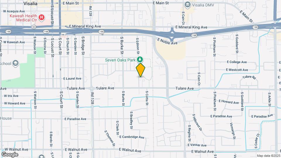 1100 S Edison St Map and Location Details