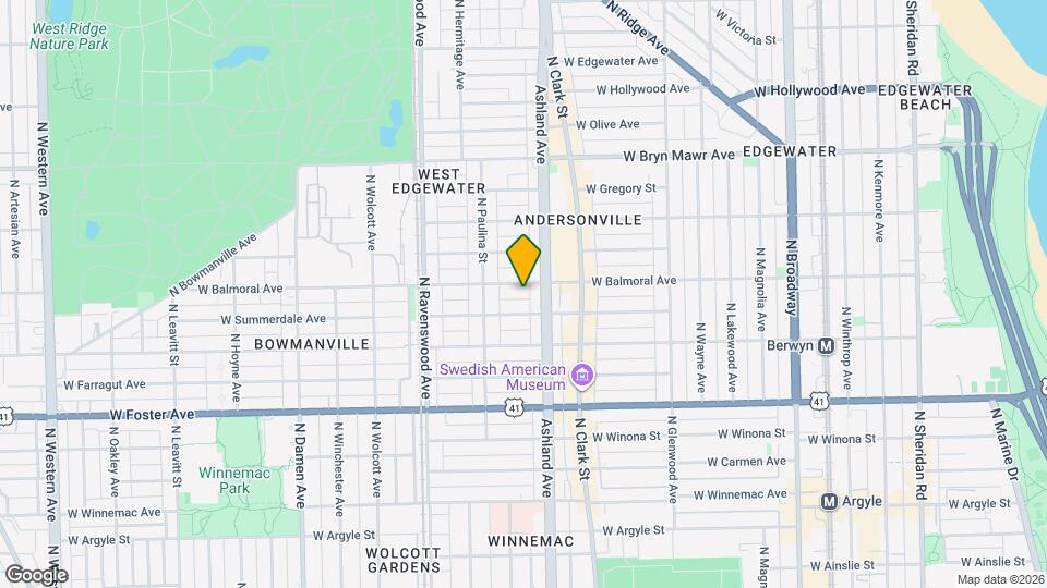 1619 W Balmoral Ave, Unit 2E Map and Location Details