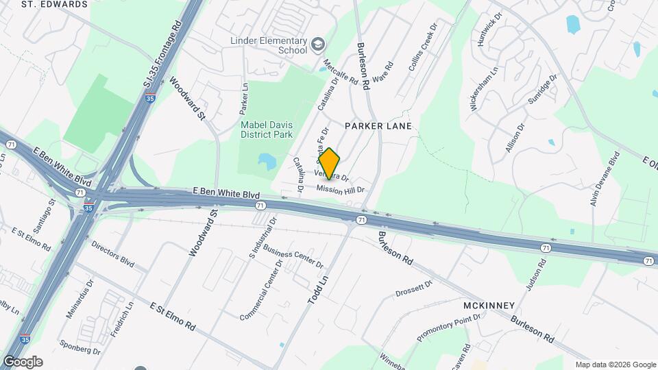 2304 Mission Hill Dr Map and Location Details