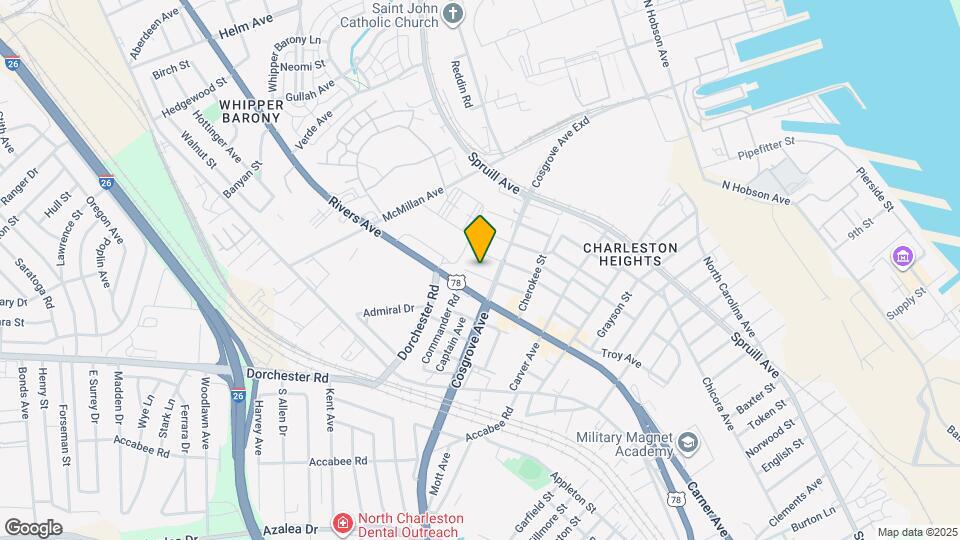 3426 Navajo St Map and Location Details