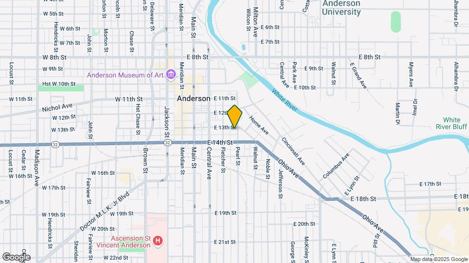 1309 Pearl St Map and Location Details