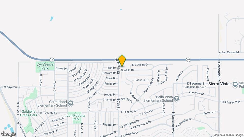 851 Ocotillo Dr Map and Location Details