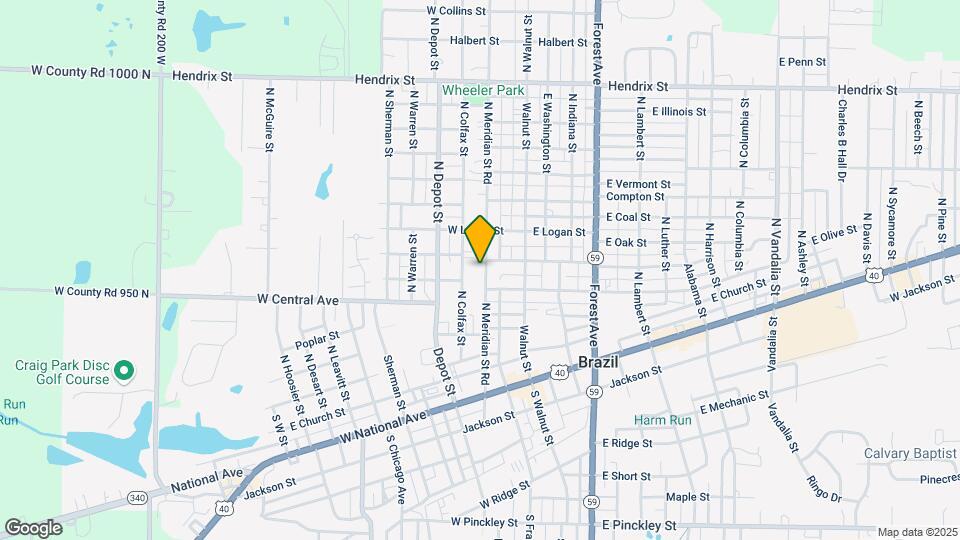 520 N Meridian St Map and Location Details
