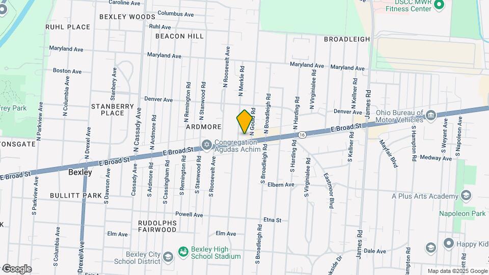 2890 E Broad St Map and Location Details