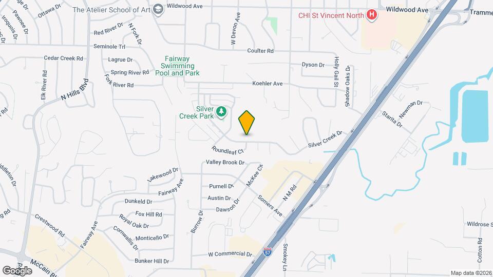 1212 Silver Creek Dr Map and Location Details