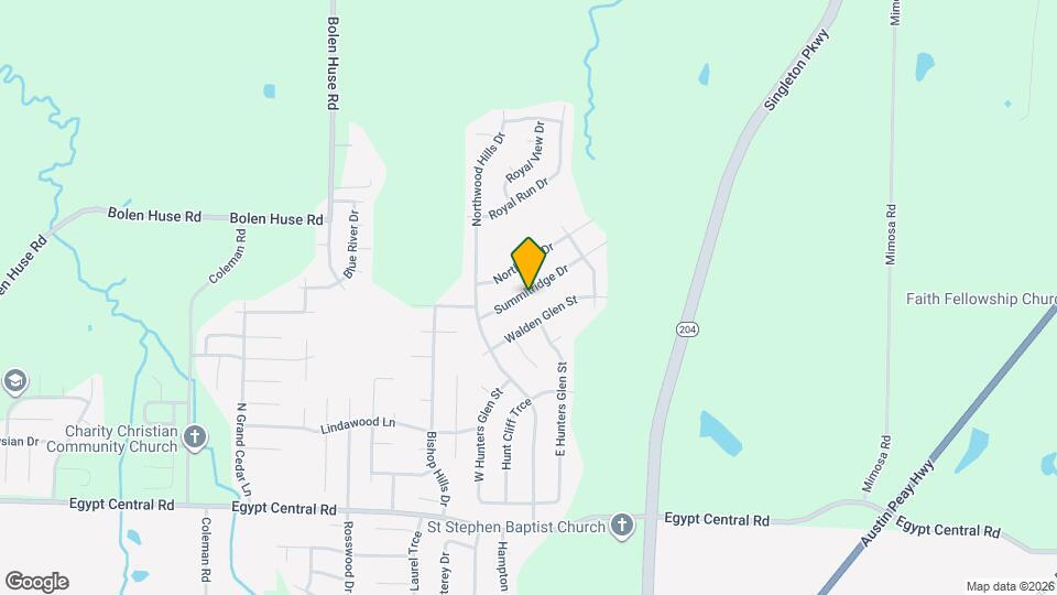 4831 Summitridge Dr Map and Location Details