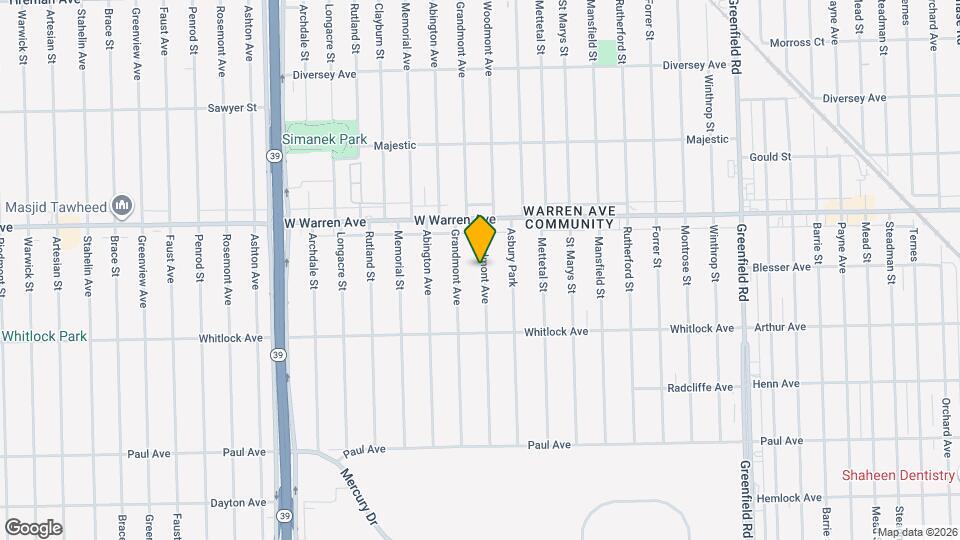 6843 Woodmont Ave Map and Location Details