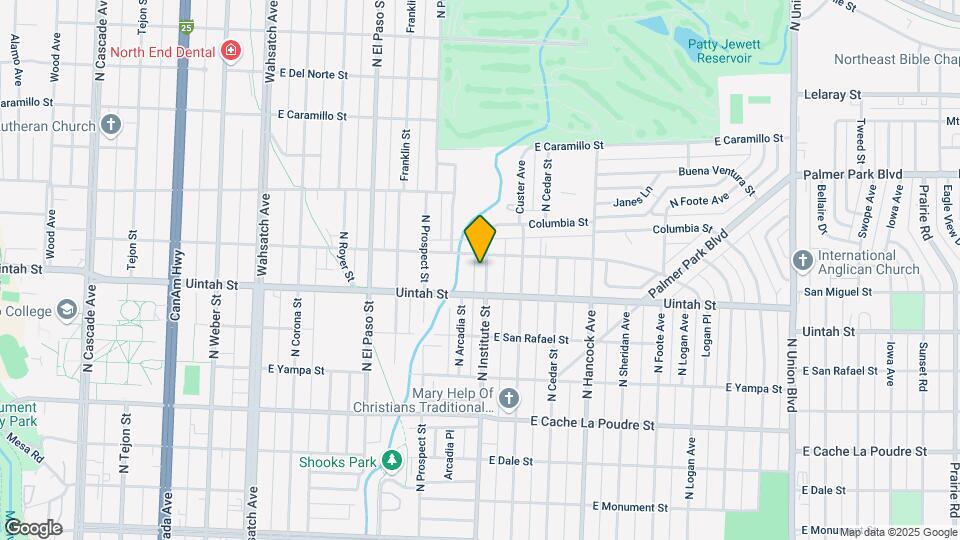 1224 N Institute St Map and Location Details