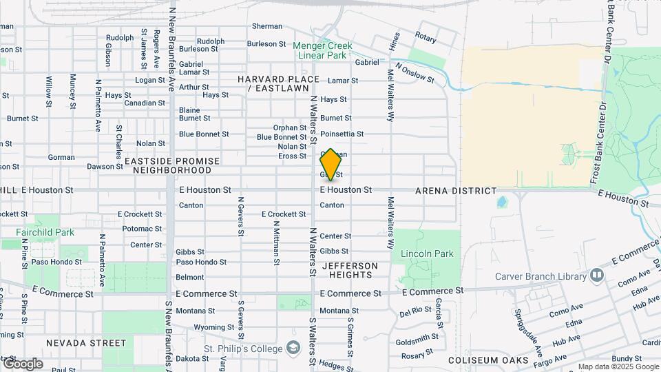 2629 E Houston St Map and Location Details