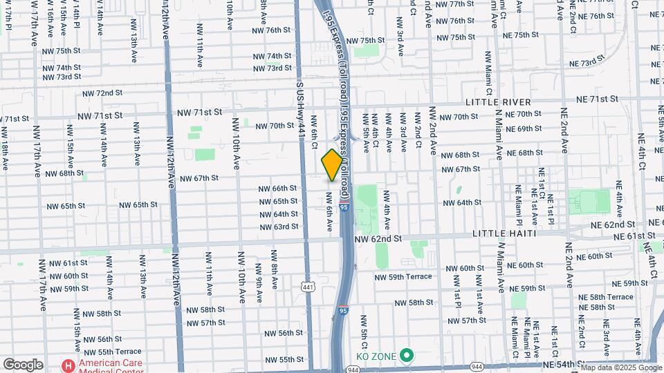 6507 NW 6th Ave Map and Location Details