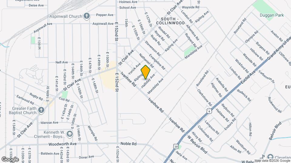 15637 Halliday Ave Map and Location Details