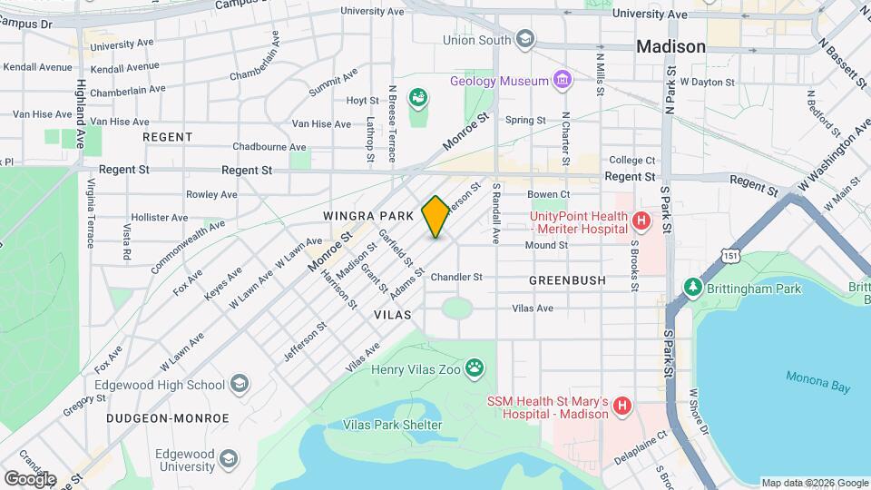 1614 Adams St Map and Location Details