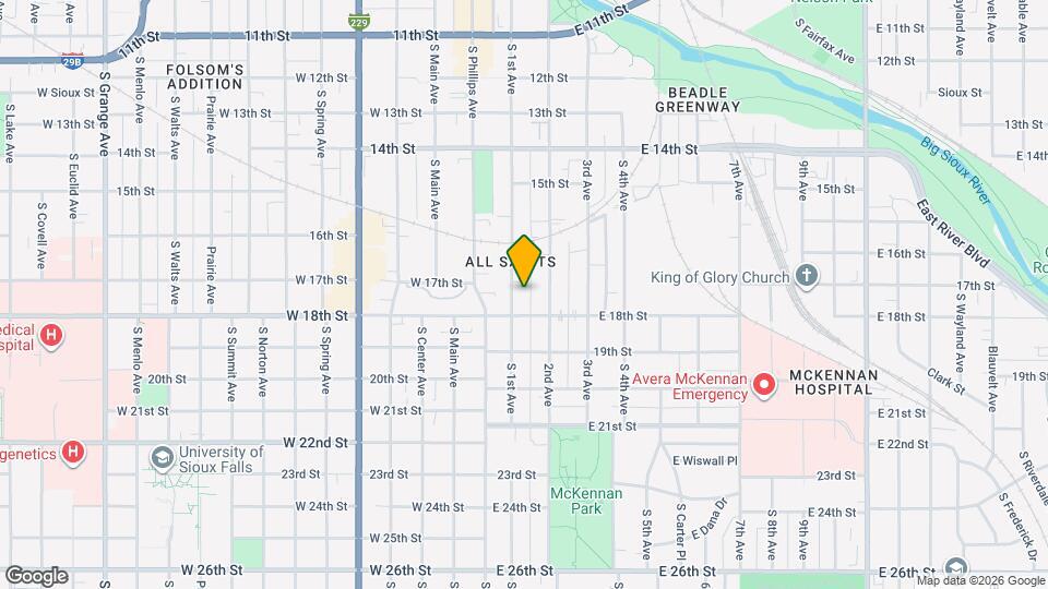 916 S 1st Ave Map and Location Details