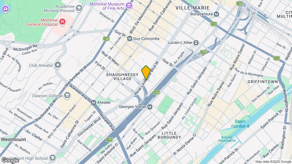 1800 René-Lévesque Boul O Map and Location Details