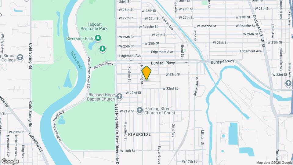 1367 W Pruitt St Map and Location Details