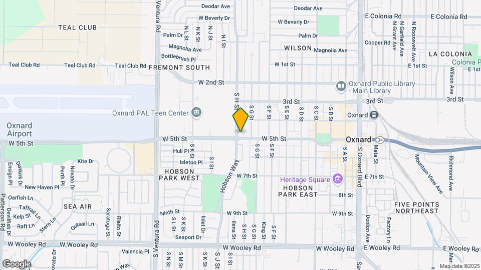 831-837 W 5th St Mapa y Detalles de la Ubicación