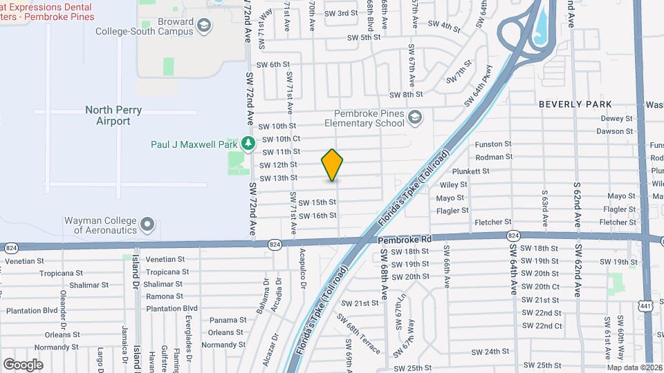 6901 SW 14th St Mapa y Detalles de la Ubicación
